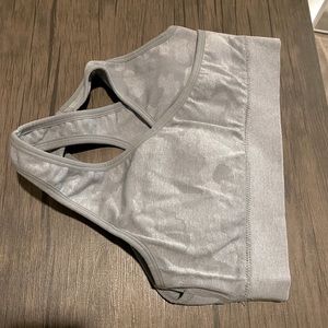 White Camo Sports Bra